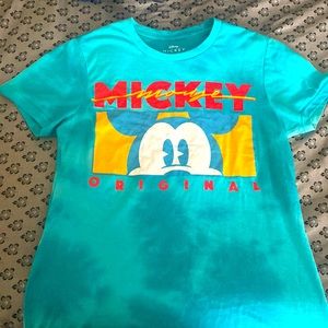 Turquoise Mickey Tee